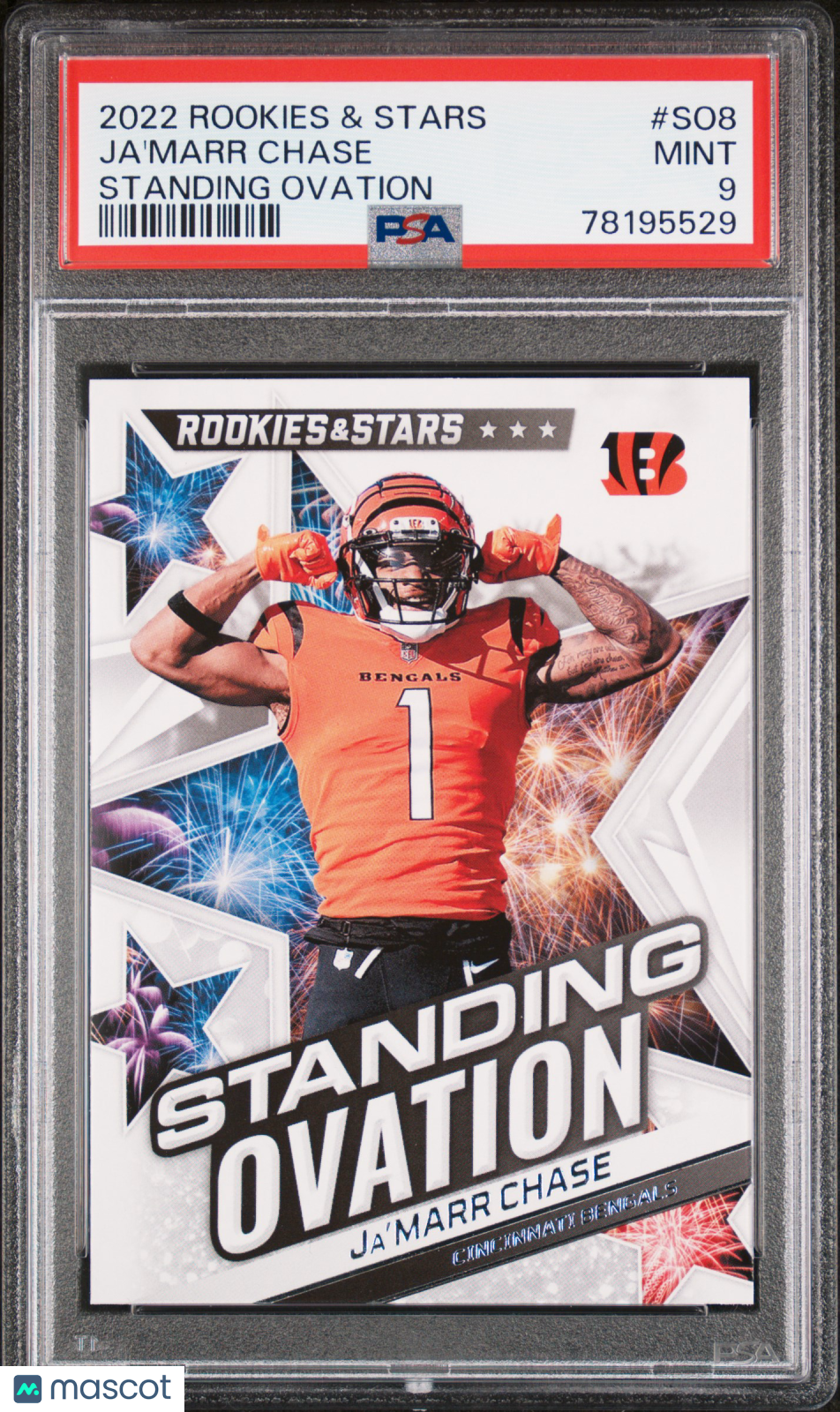 2022 Panini Rookies & Stars Standing Ovation Ja'marr Chase #SO8 PSA 9