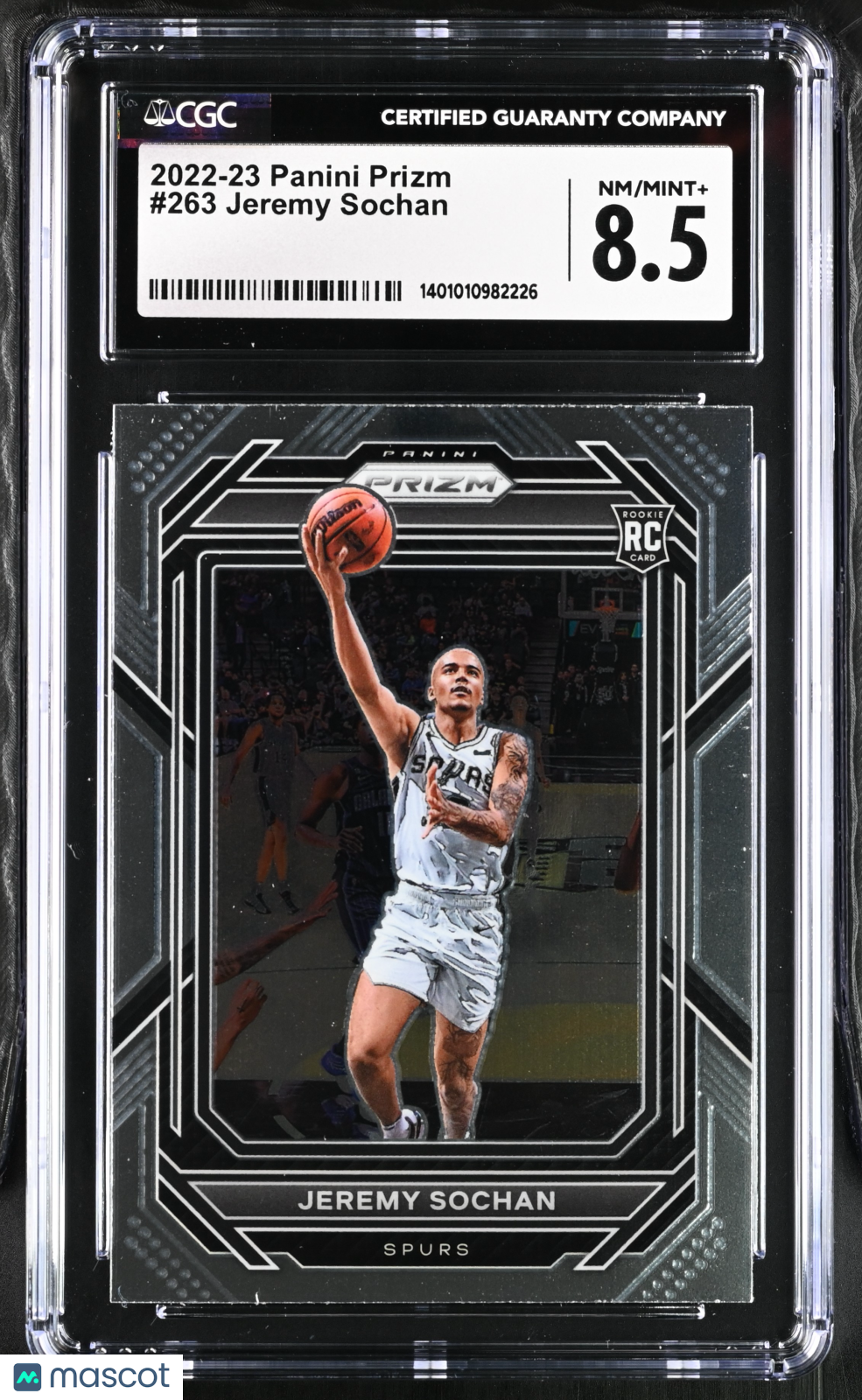 2022 Panini Prizm Jeremy Sochan #263 Basketball CGC 8.5