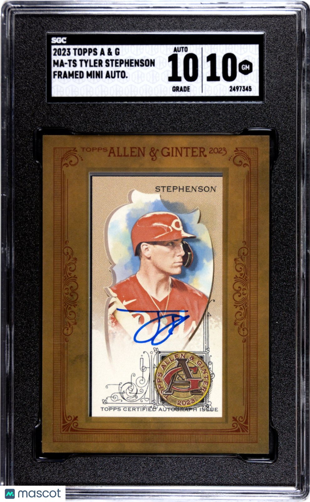 2023 Topps Allen & Ginter Tyler Stephenson Auto #MA-TS Framed Mini Autograph