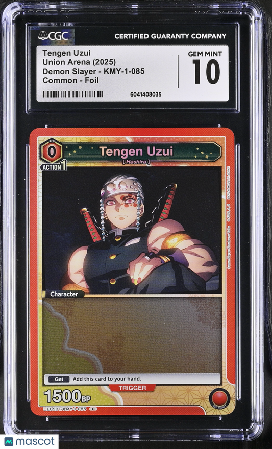Tengen Uzui #KMY-1-085 CGC 10 2025 Union Arena Demon Slayer