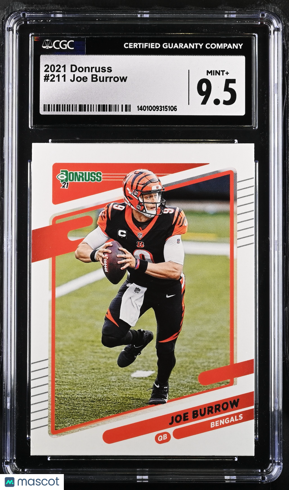 2021 Donruss Joe Burrow #211 Football CGC 9.5