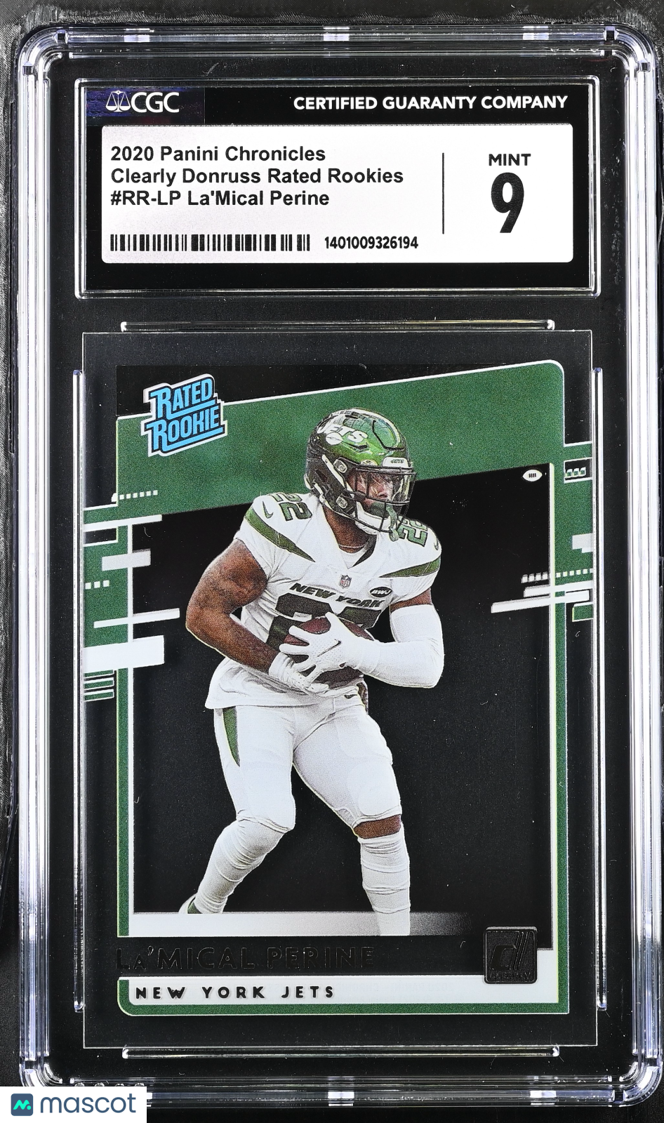 2020 Chronicles La'Mical Perine #RR-LP Rated Rookies Football CGC 9