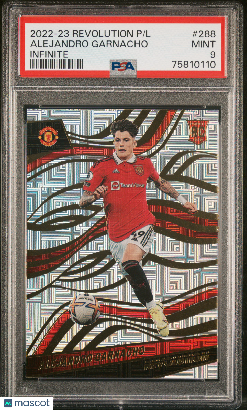 2022-23 Panini Revolution Premier League Alejandro Garnacho #288 Infinite PSA 9