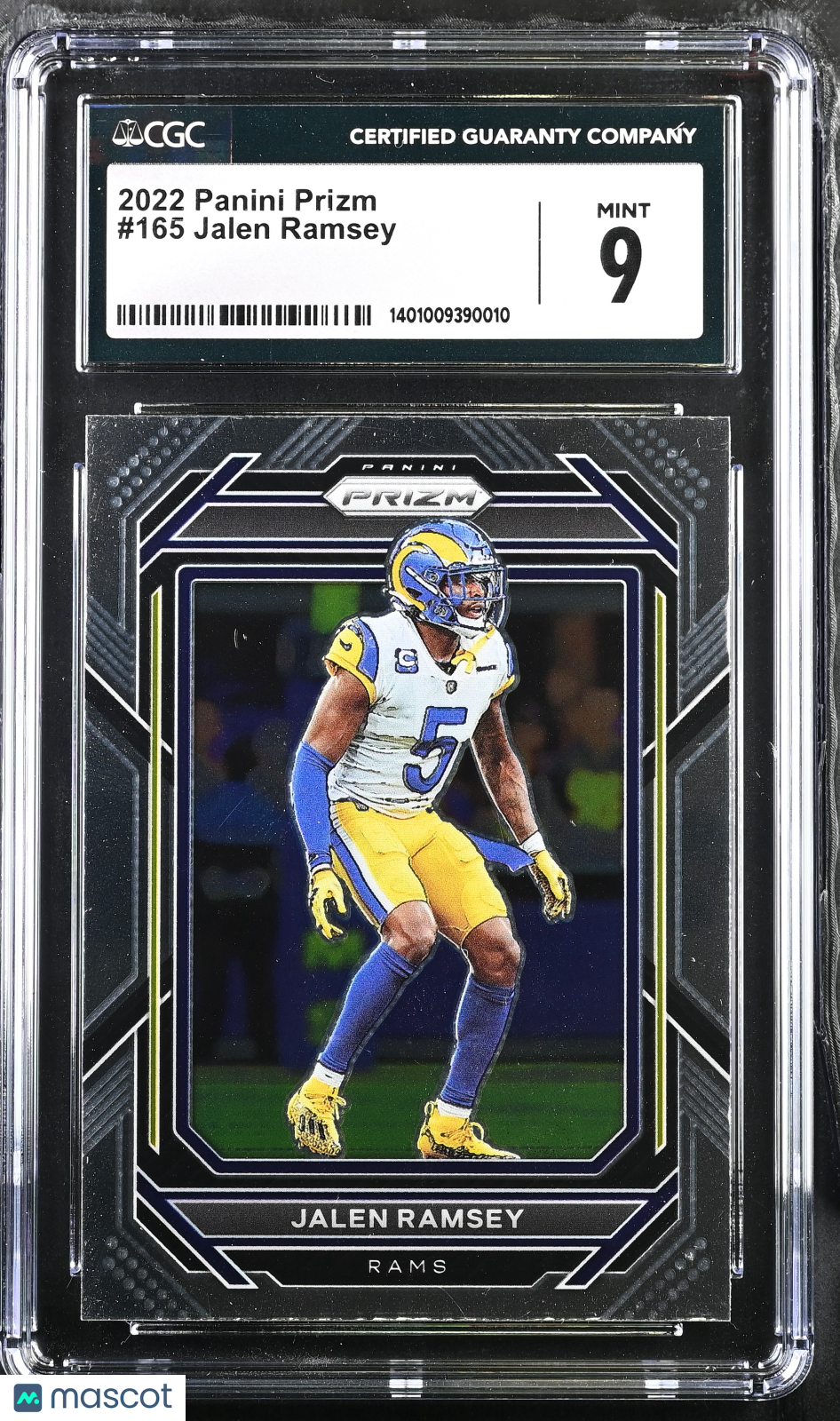 2022 Prizm Jalen Ramsey #165 Football CGC 9