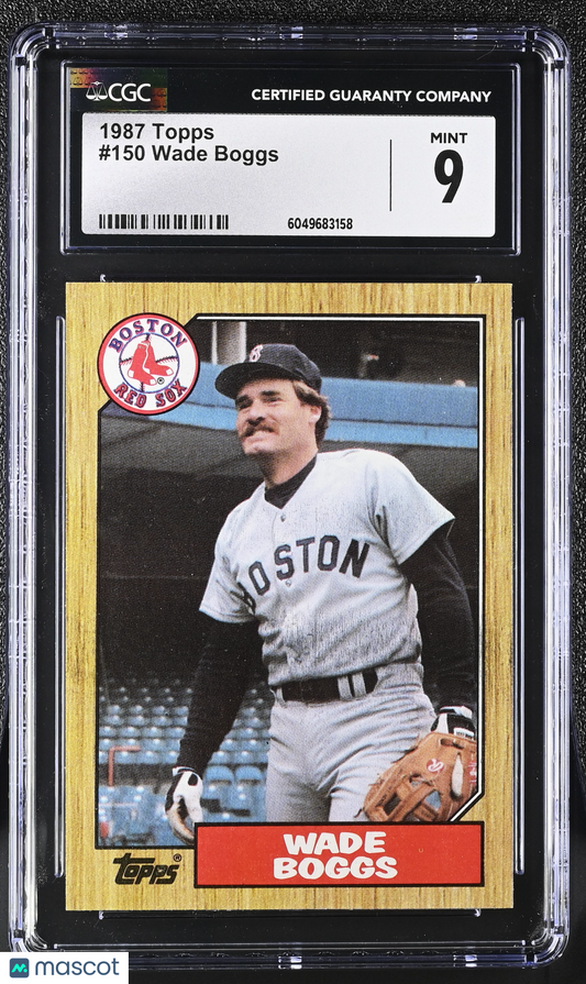 1987 Topps Wade Boggs #150 Baseball CGC 9
