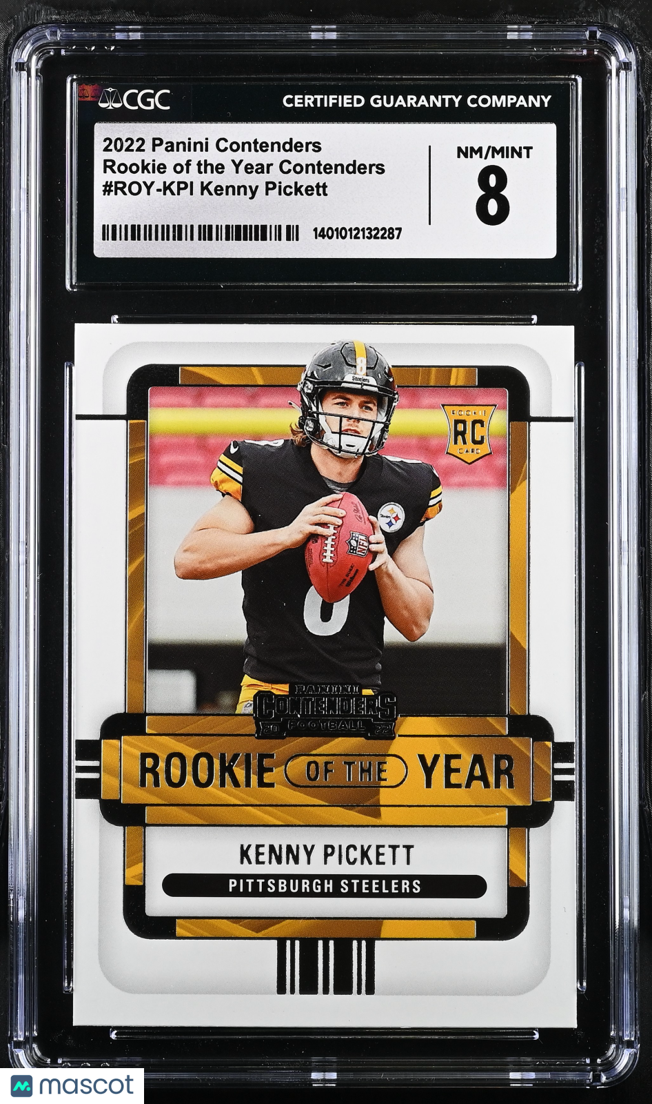 2022 Contenders Kenny Pickett #ROY-KPI ROY Football CGC 8