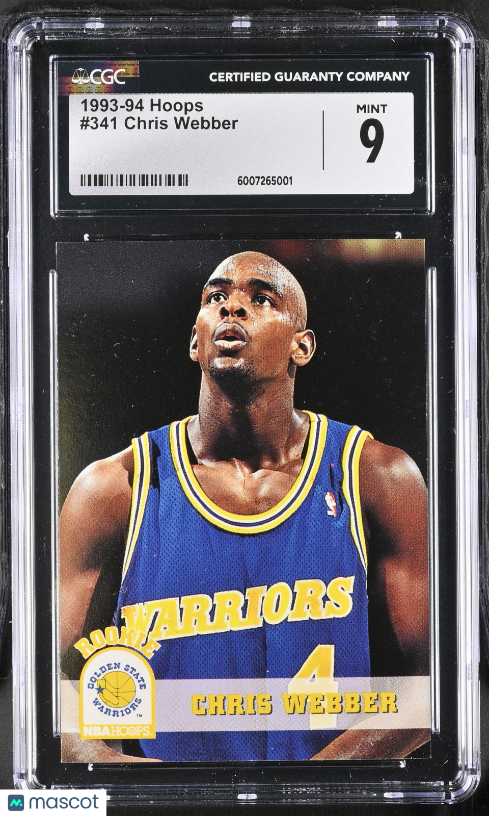 1993-94 Hoops Chris Webber #341 Basketball CGC 9