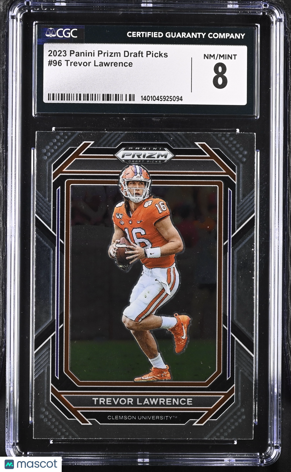 2023 Prizm Draft Picks Trevor Lawrence #96 Football CGC 8