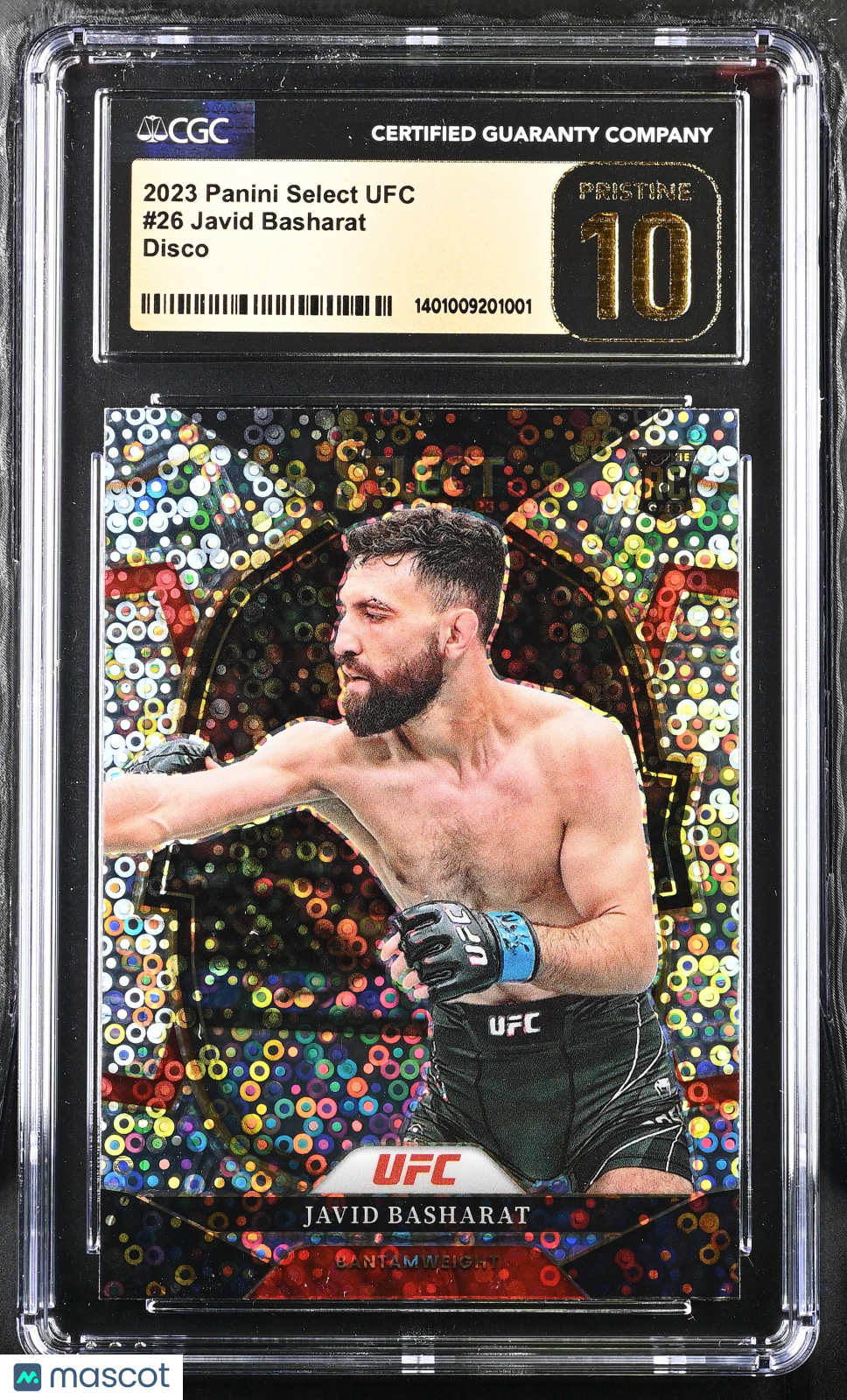 2023 Select UFC Javid Basharat #26 Disco MMA CGC 10