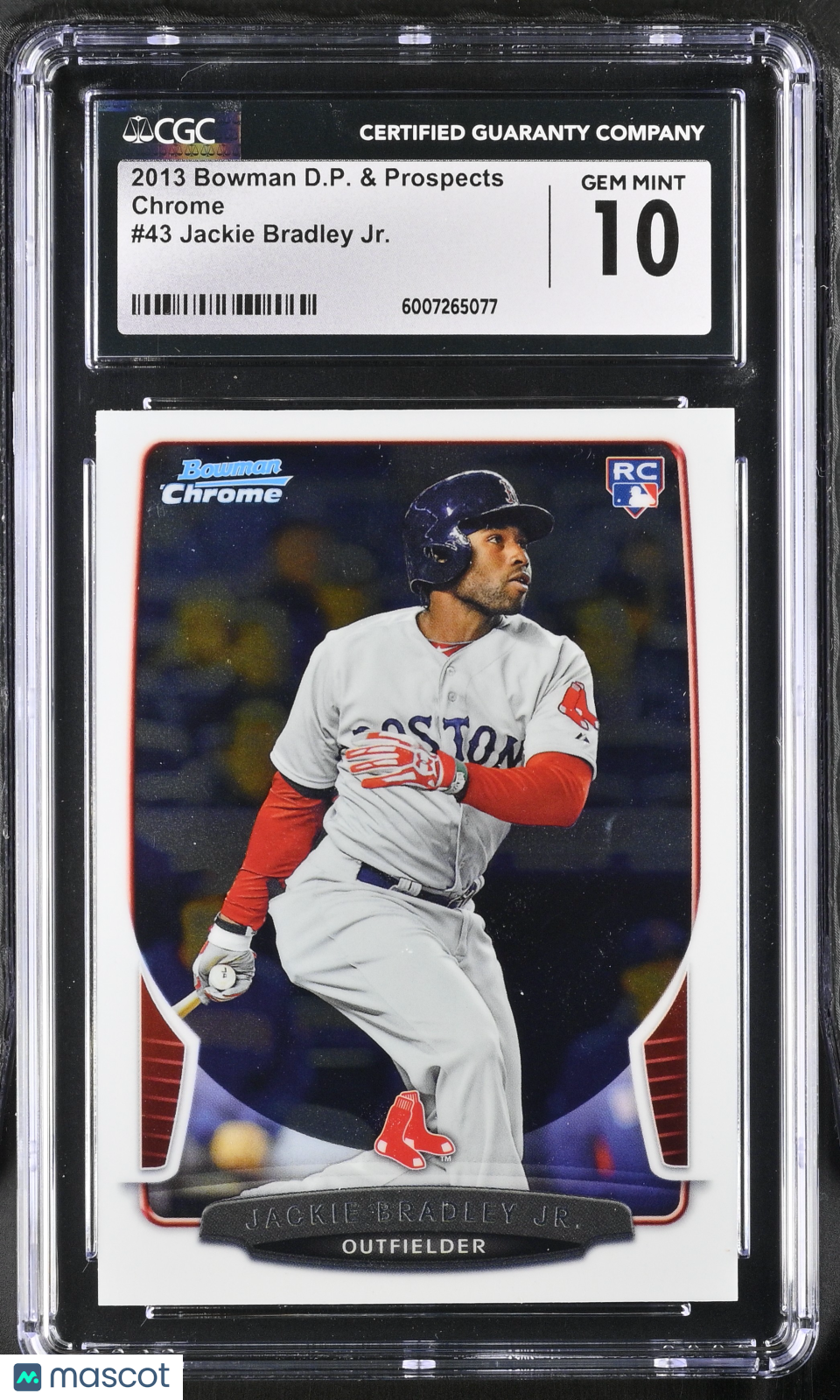 2013 Bowman D.P. & Prospects Jackie Bradley Jr. #43 RC Baseball CGC 10