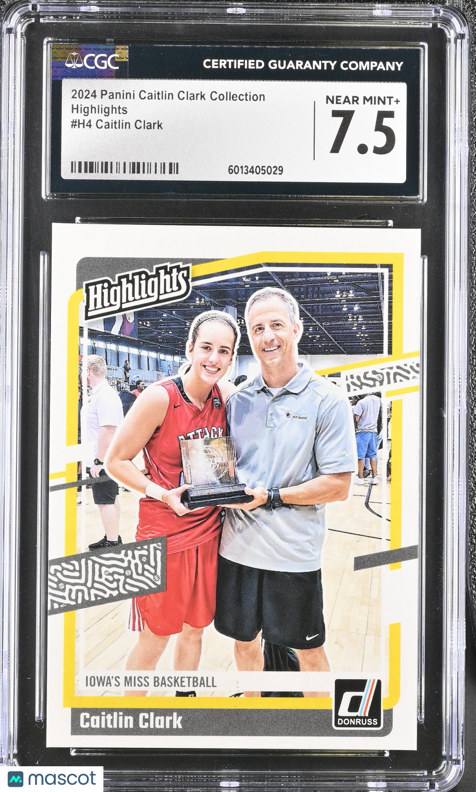 2024 Panini Caitlin Clark Collection Caitlin Clark #H4 Highlights CGC 7.5