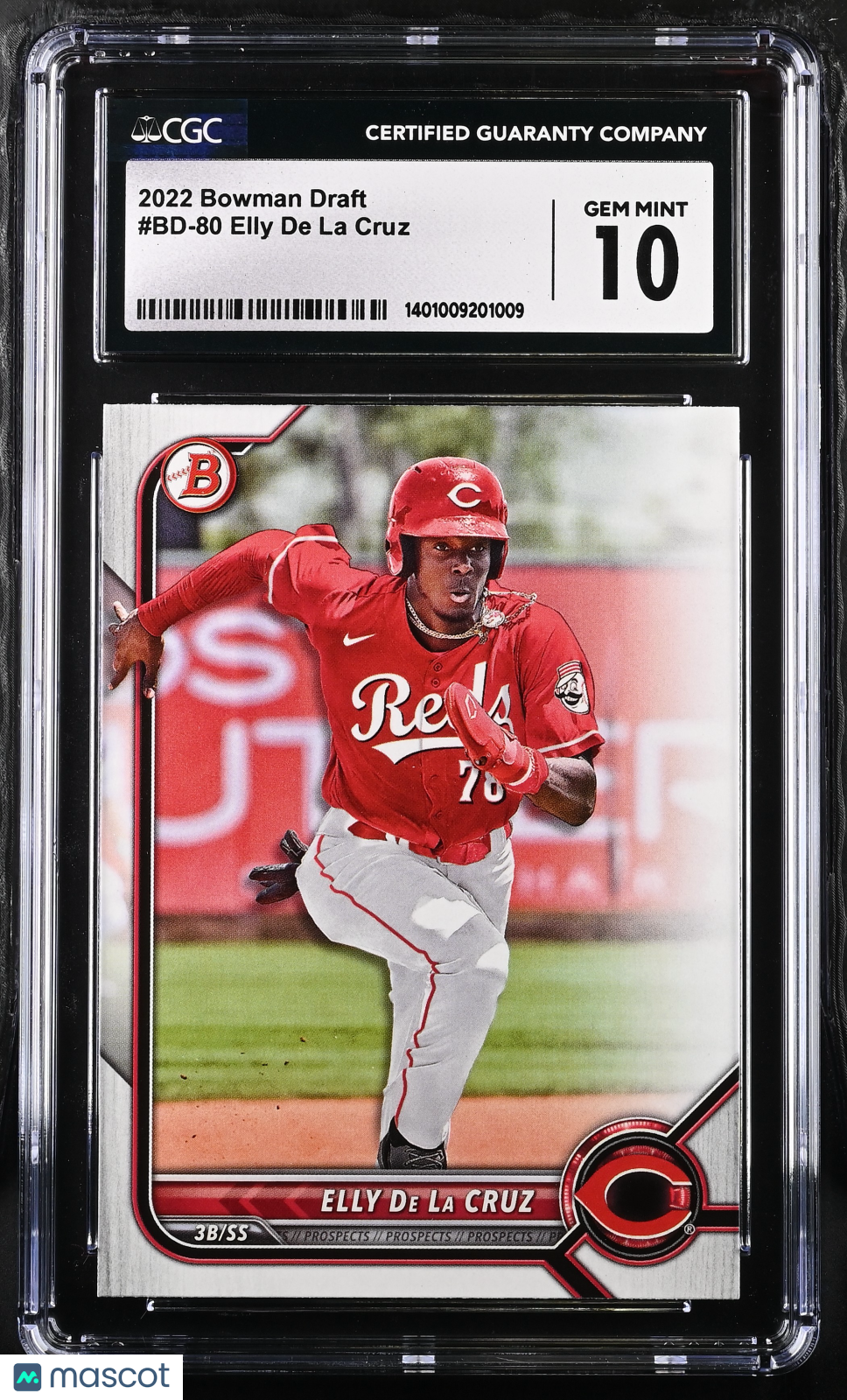 2022 Bowman Draft Elly De La Cruz #BD-80 Baseball CGC 10