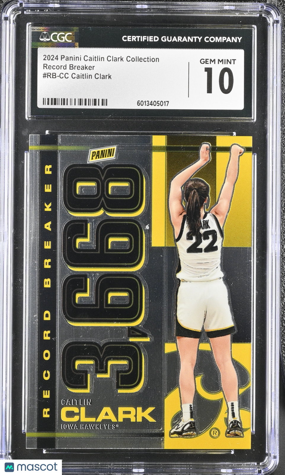 2024 Panini Caitlin Clark Collection Caitlin Clark #RB-CC Record Breaker CGC 10