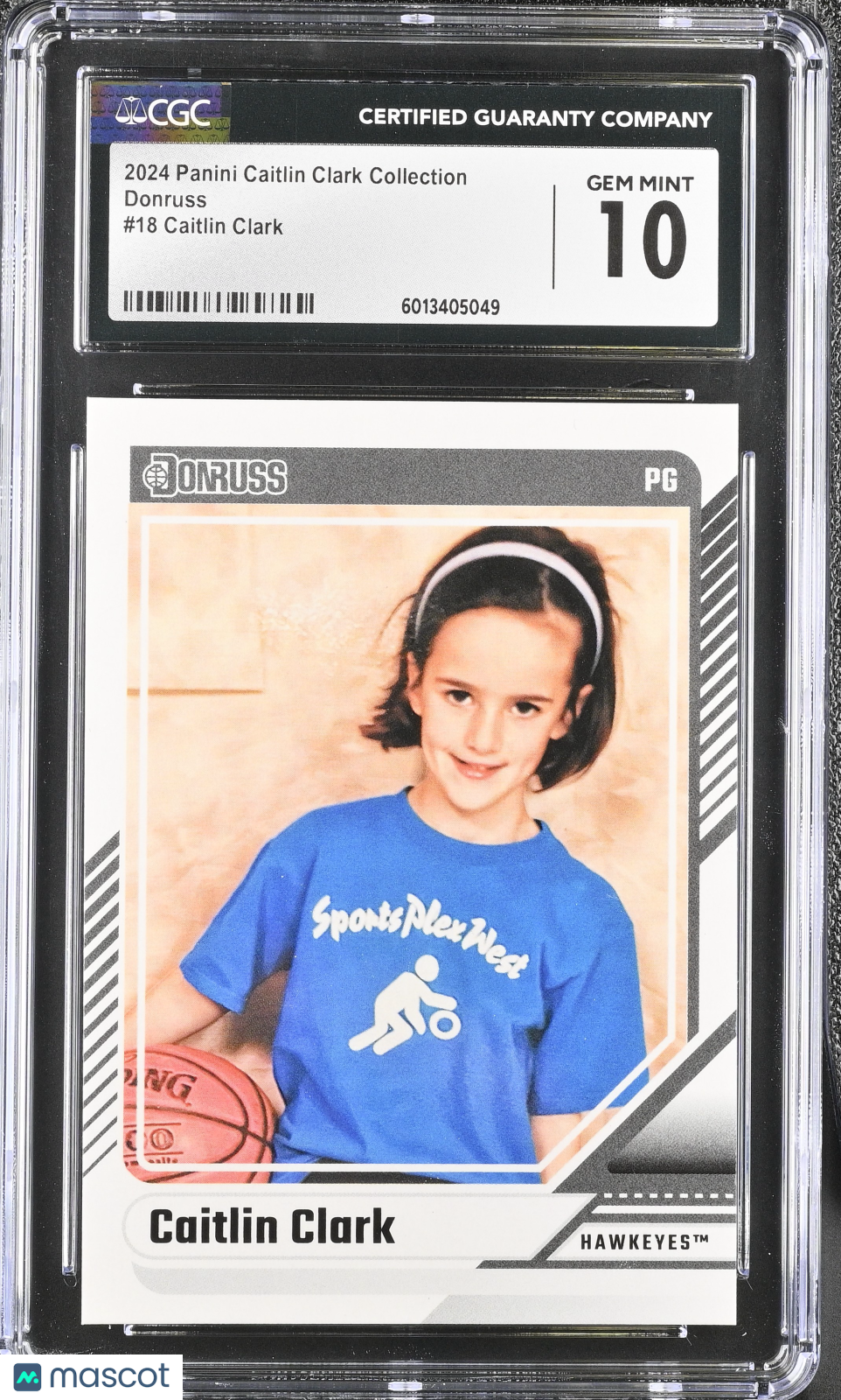 2024 Panini Caitlin Clark Collection Caitlin Clark #18 Donruss CGC 10