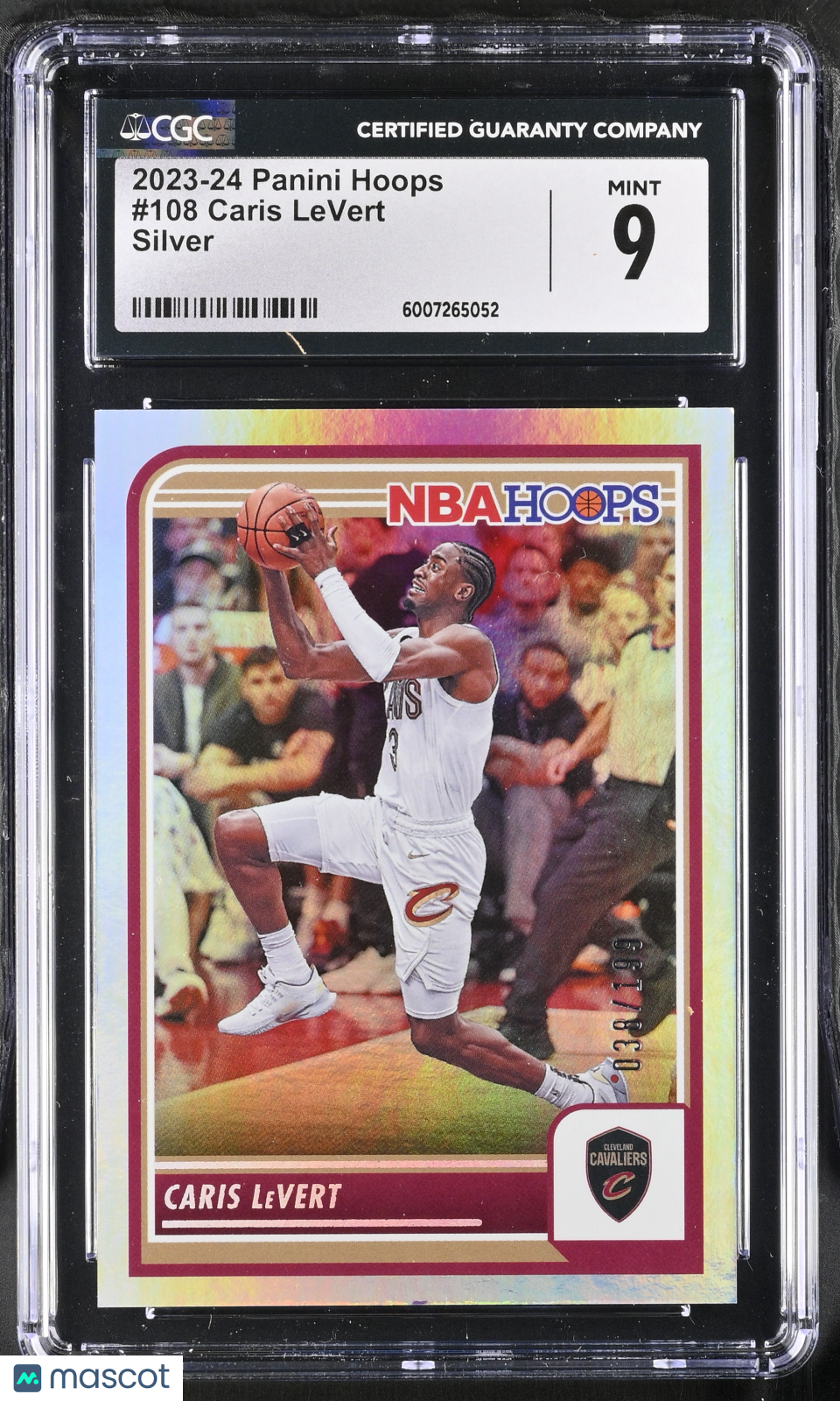 2023-24 Panini Hoops Caris LeVert #108 Silver 038/199 Basketball CGC 9