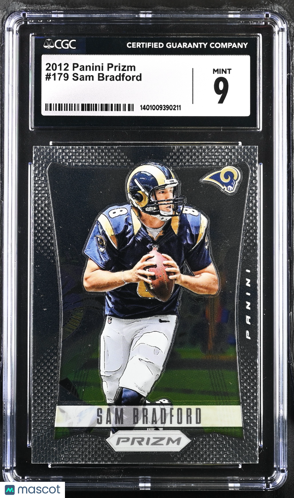 2012 Prizm Sam Bradford #179 Football CGC 9