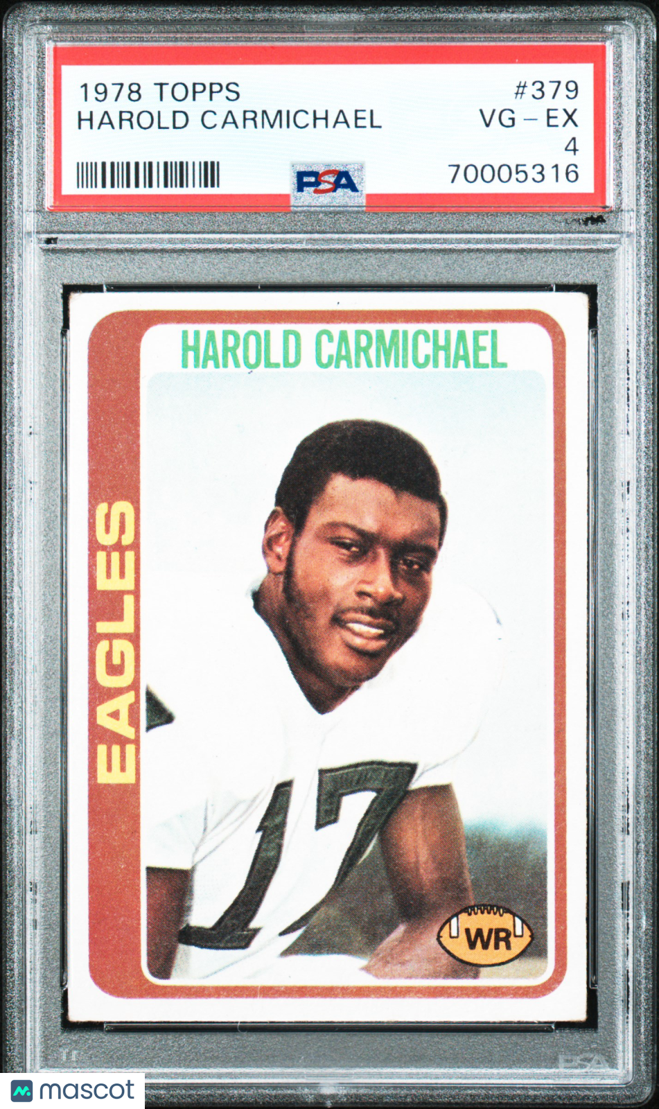 1978 Topps Harold Carmichael #379 Football PSA 4