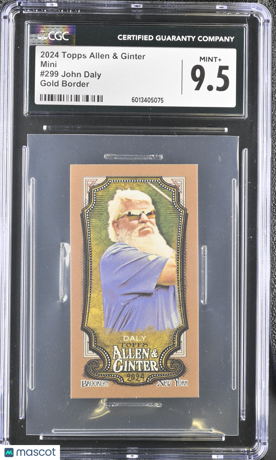 2024 Topps Allen & Ginter John Daly #299 Gold Border Mini CGC 9.5