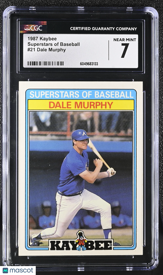 1987 Kaybee Dale Murphy #21 Superstars of Baseball Baseball CGC 7