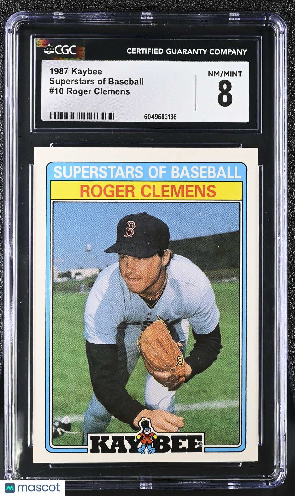 1987 Kaybee Roger Clemens #10 Superstars of Baseball Baseball CGC 8