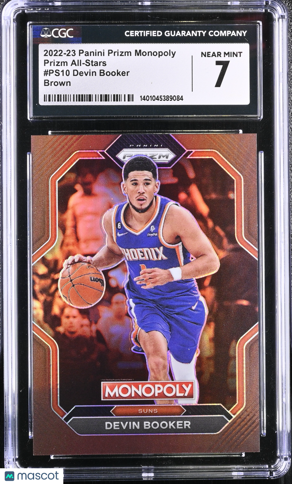 2022 Prizm Monopoly Devin Booker #PS10 Brown 191/249 Basketball CGC 7