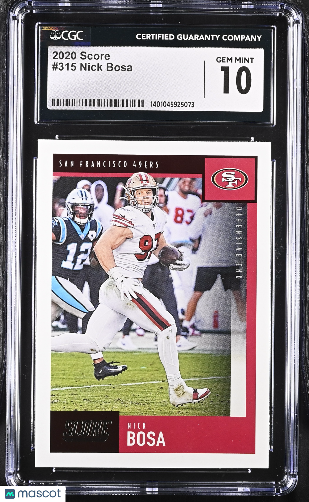 2020 Score Nick Bosa #315 Football CGC 10