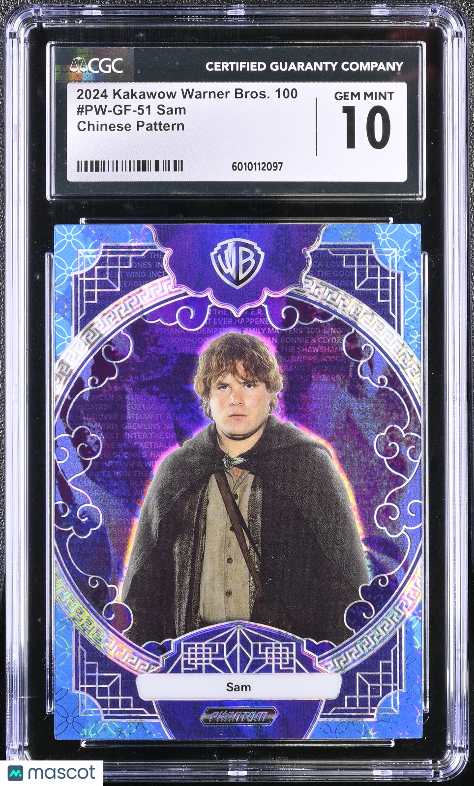 2024 Kakawow Warner Bros. 100 Sam #PW-GF-51 Chinese Pattern 039/145 CGC 10