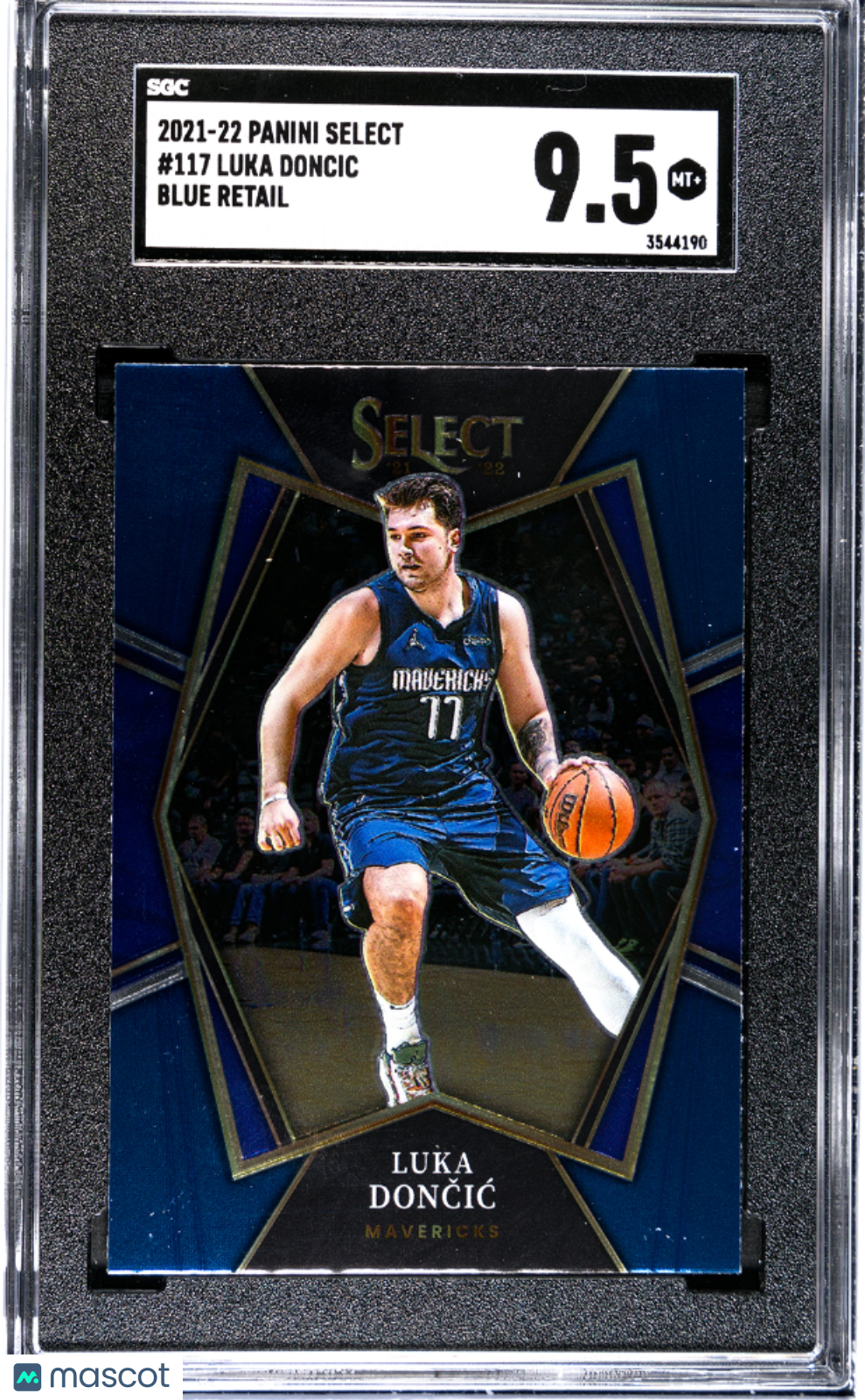 2021 Panini Select Luka Doncic #117 Blue Retail Basketball SGC 9.5