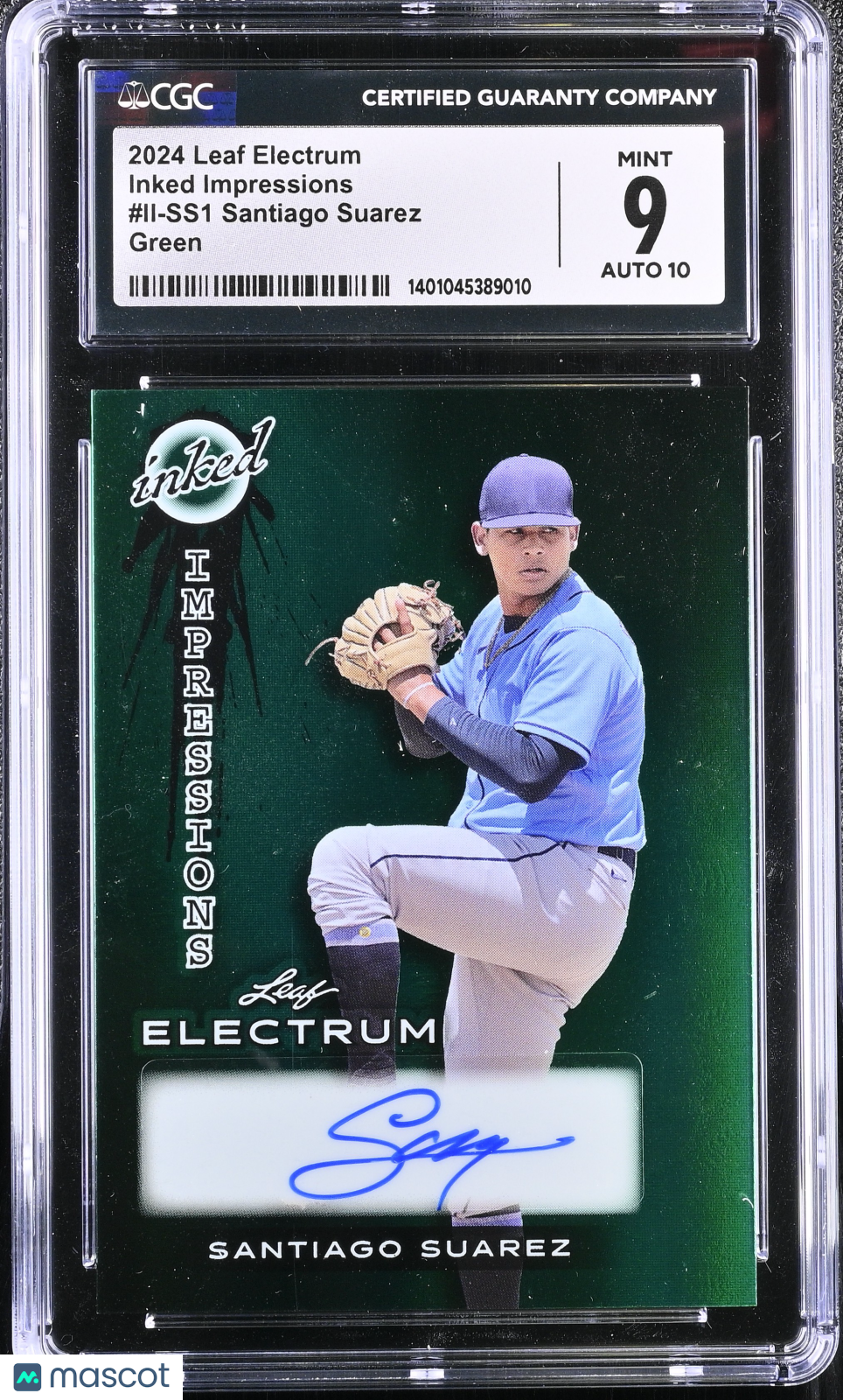 2024 Electrum Santiago Suarez #II-SS1 Green 14/15 Baseball CGC 9