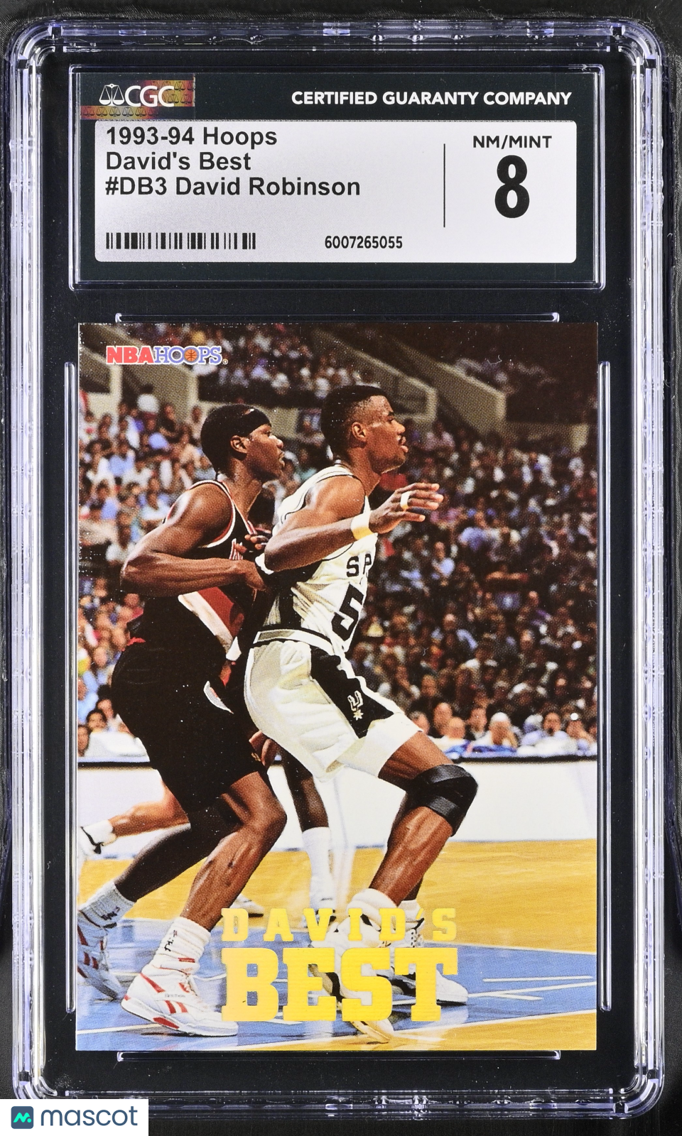 1993-94 Hoops David Robinson #DB3 David's Best Basketball CGC 8