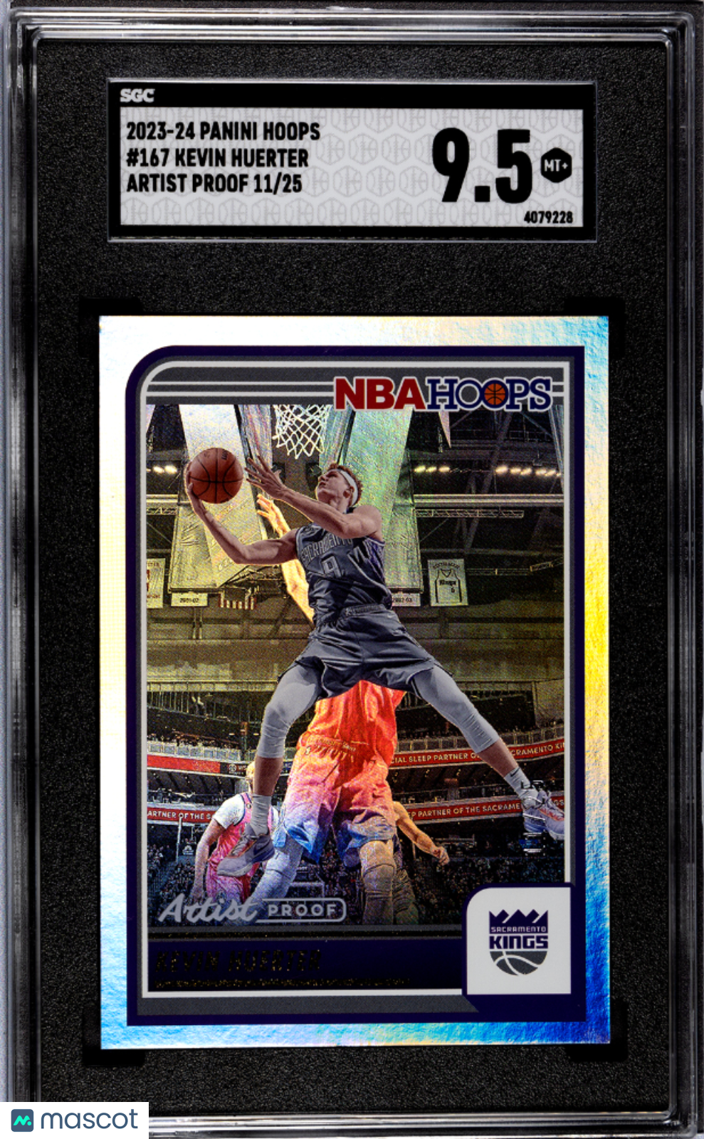 2023-24 Panini Hoops Kevin Huerter #167 Artist Proof 11/25 Basketball SGC 9.5