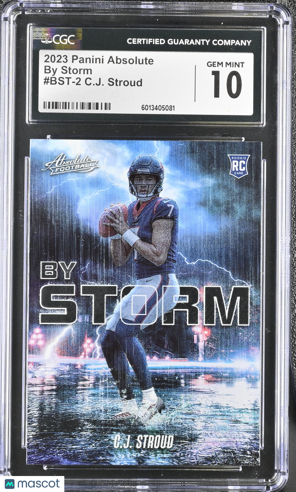 2023 Panini Absolute C.J. Stroud #BST-2 By Storm Football CGC 10