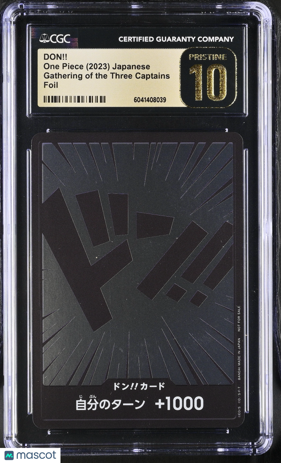 DON!! Japanese CGC 10 2023 One Piece Gathering of the Three Captains