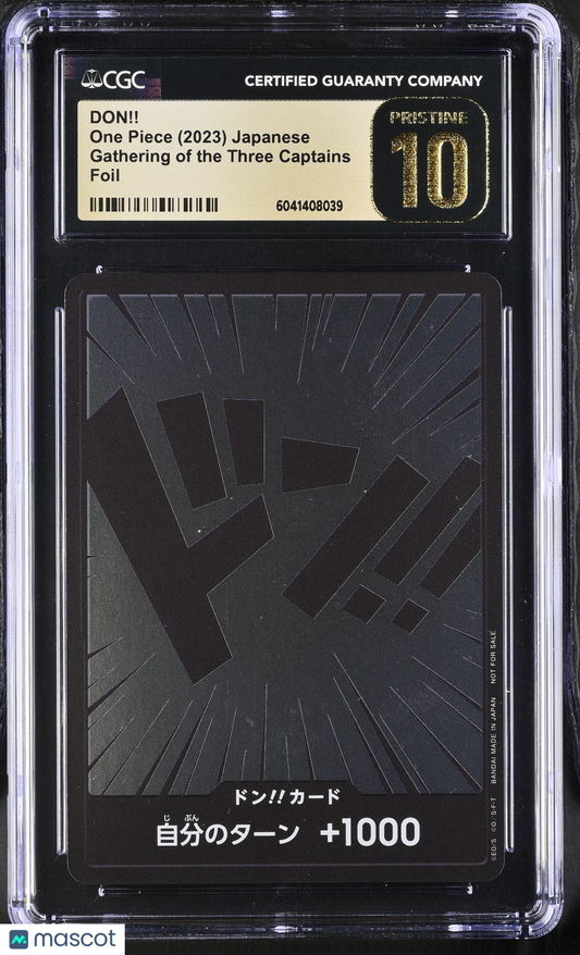 DON!! Japanese CGC 10 2023 One Piece Gathering of the Three Captains