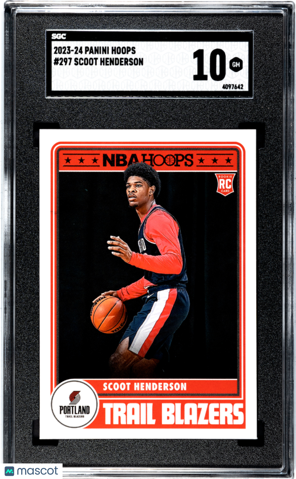 2023 Panini Hoops Scoot Henderson #297 Basketball SGC 10