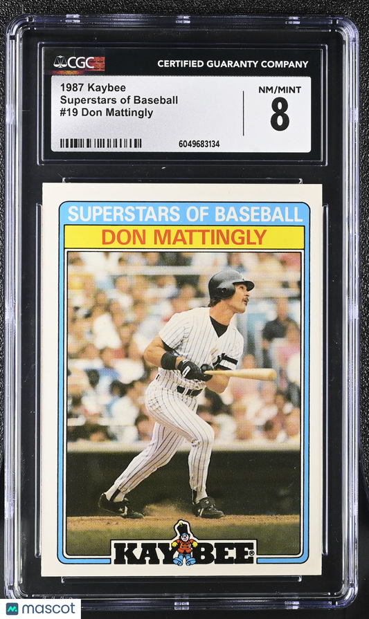1987 Kaybee Don Mattingly #19 Superstars of Baseball Baseball CGC 8