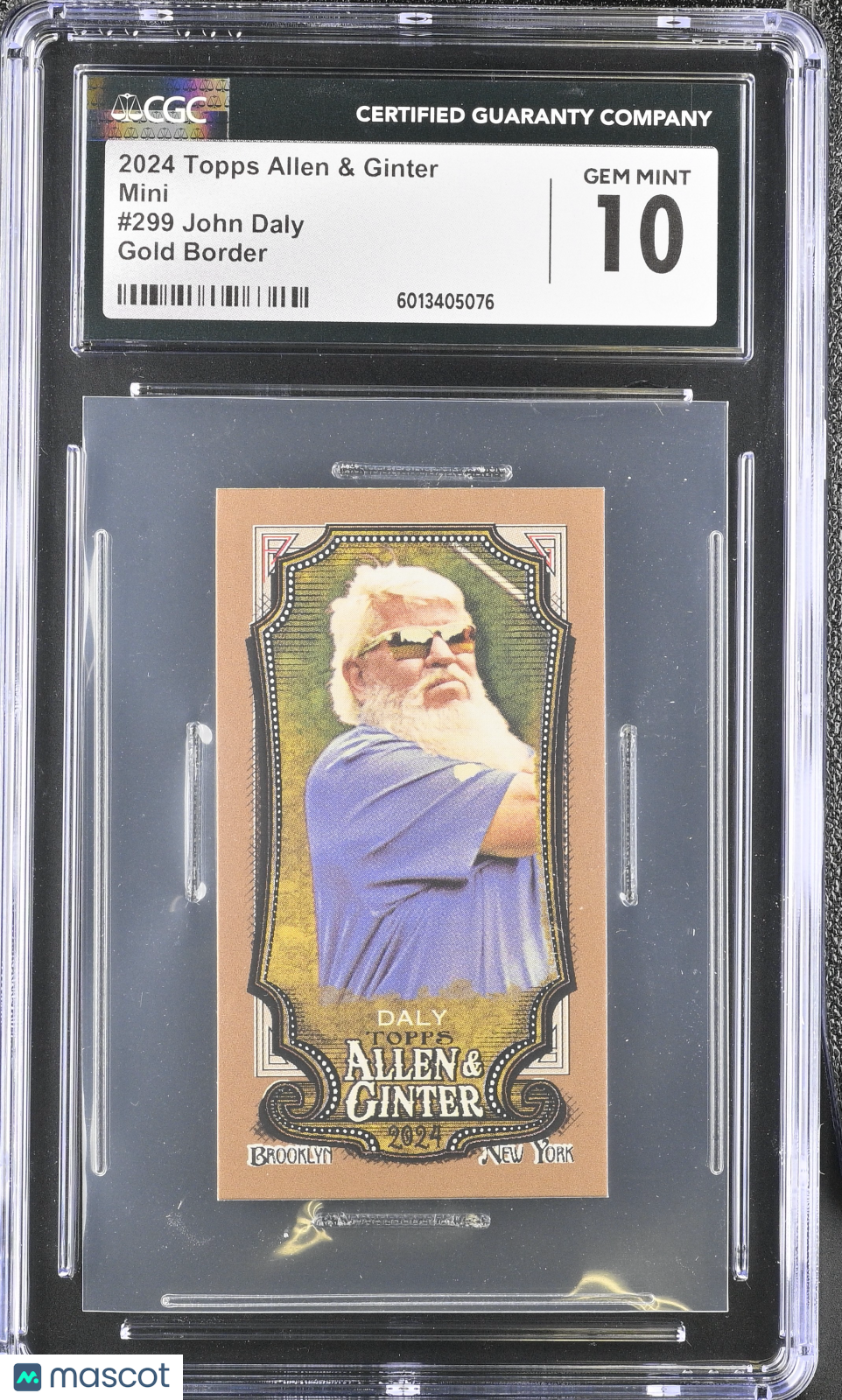 2024 Topps Allen & Ginter John Daly #299 Gold Border Mini Baseball CGC 10