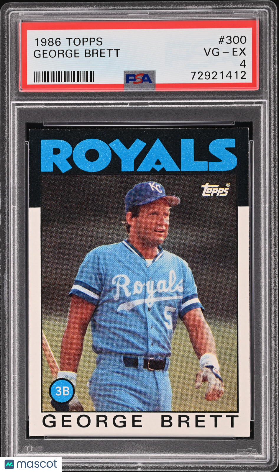 1986 Topps George Brett #300 Baseball PSA 4