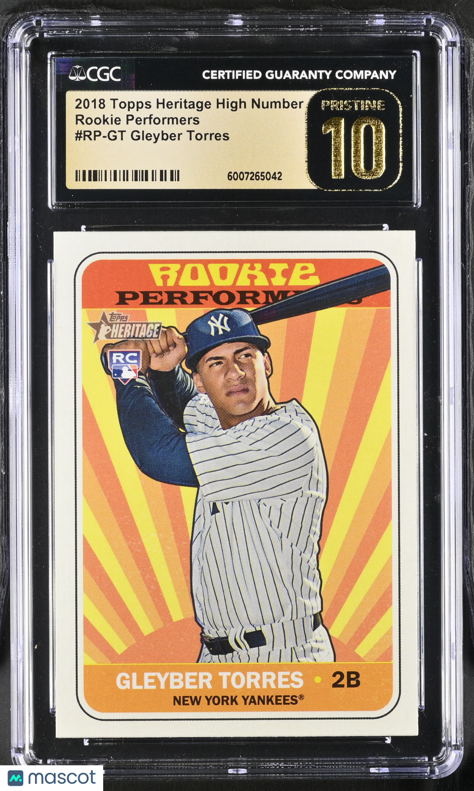 2018 Topps Heritage High Number Gleyber Torres #RP-GT Baseball CGC 10