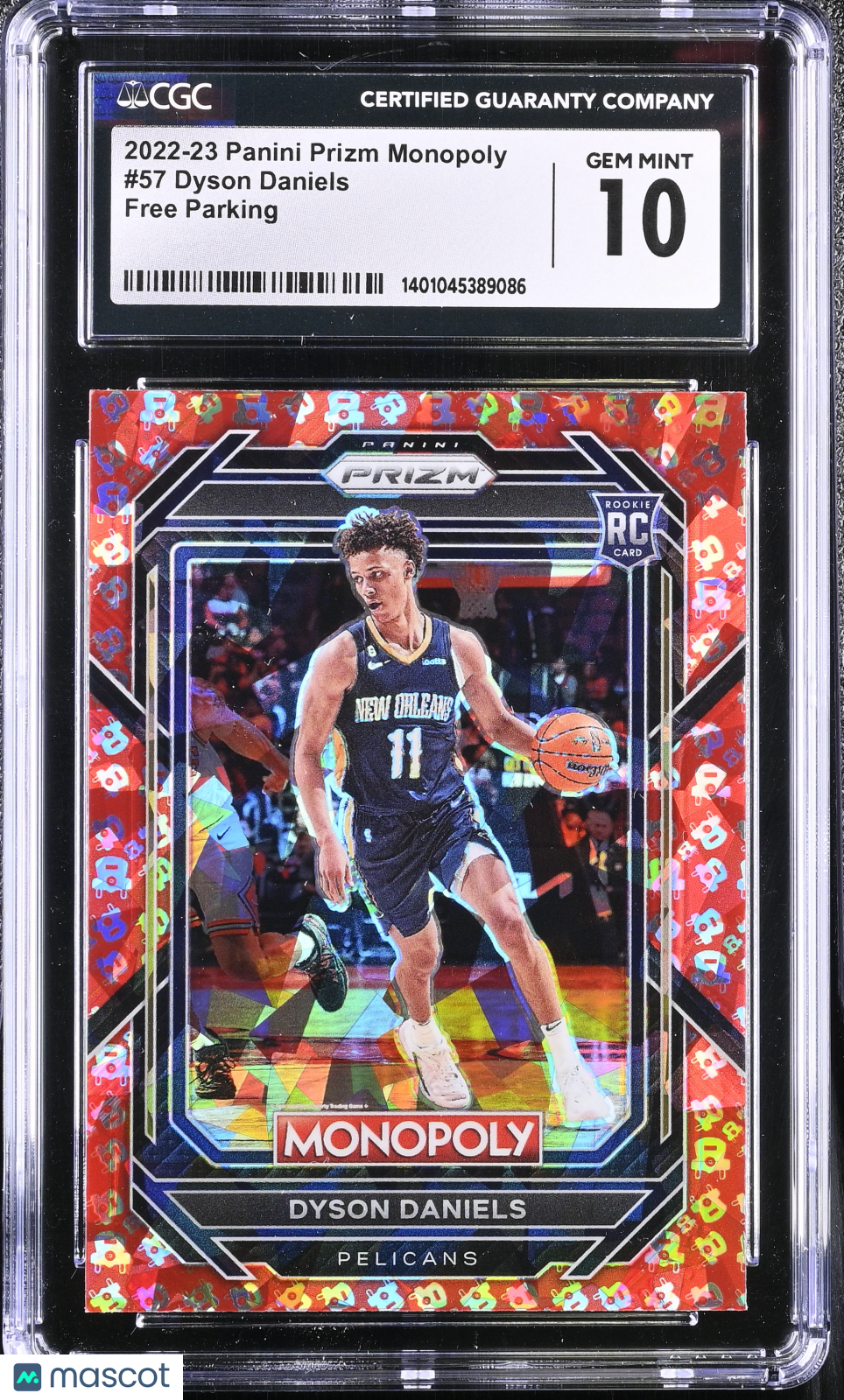 2022 Prizm Monopoly Dyson Daniels #57 Free Parking Basketball CGC 10