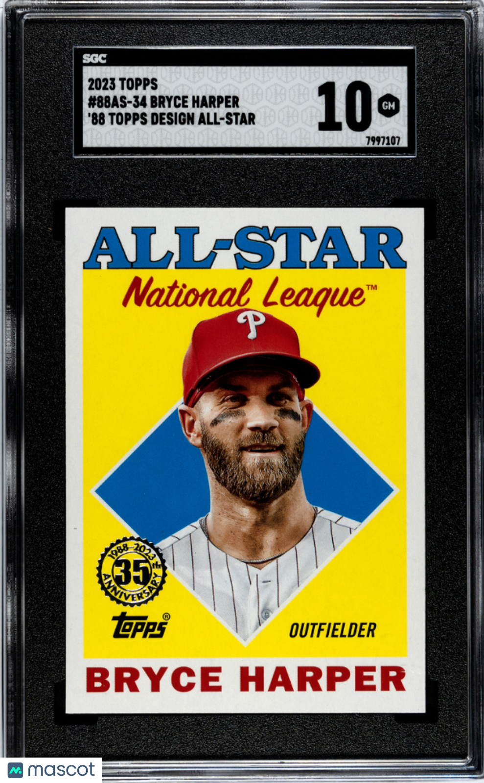 2023 Topps Bryce Harper #88AS-34 '88, A Baseball SGC 10