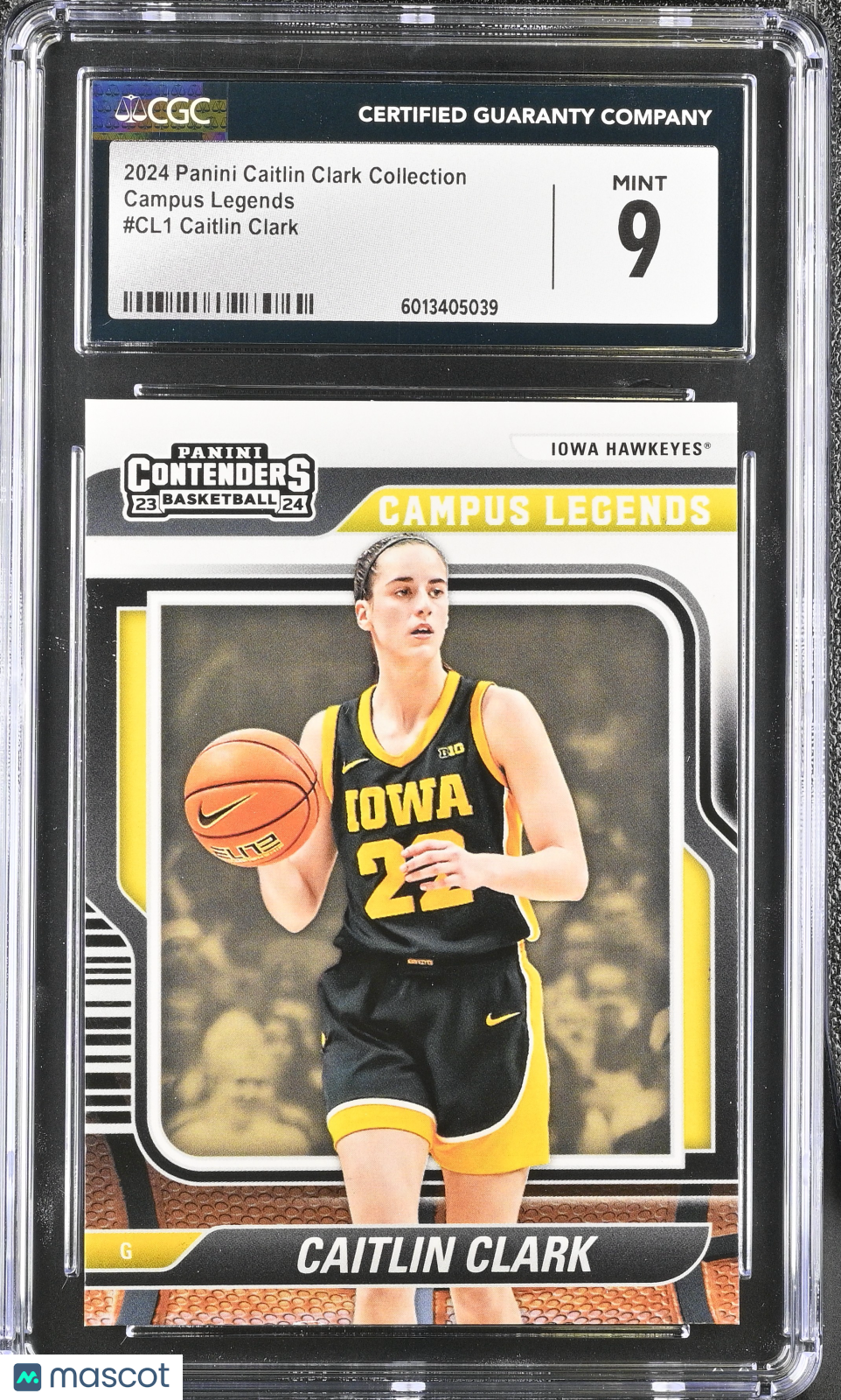 2024 Panini Caitlin Clark Collection Caitlin Clark #CL1 Campus Legends CGC 9