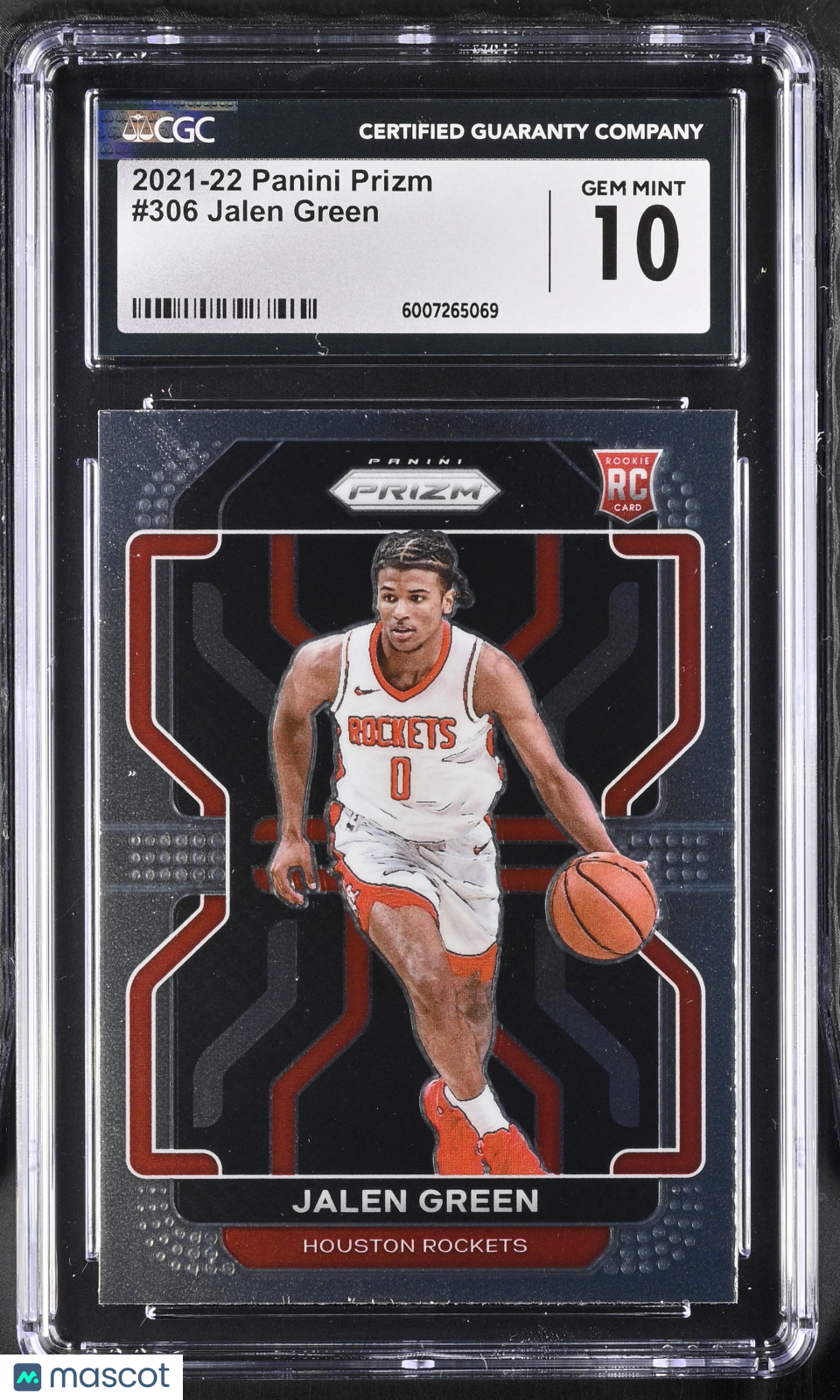 2021-22 Panini Prizm Jalen Green #306 RC Basketball CGC 10