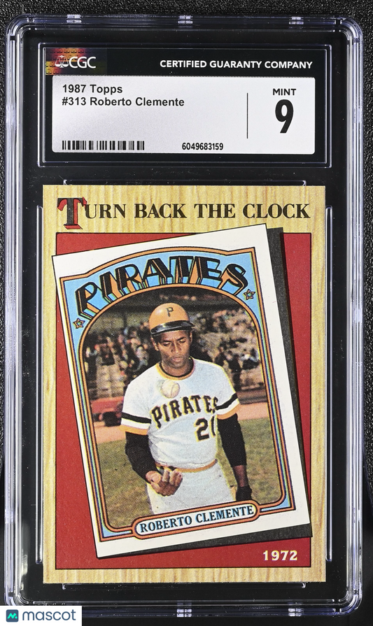 1987 Topps Roberto Clemente #313 Baseball CGC 9