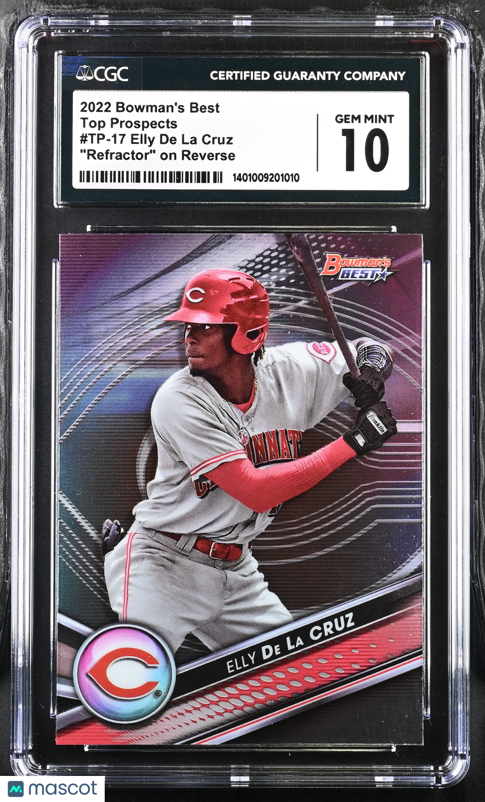 2022 Bowman's Best Elly De La Cruz #TP-17 "Refractor" on Reverse CGC 10