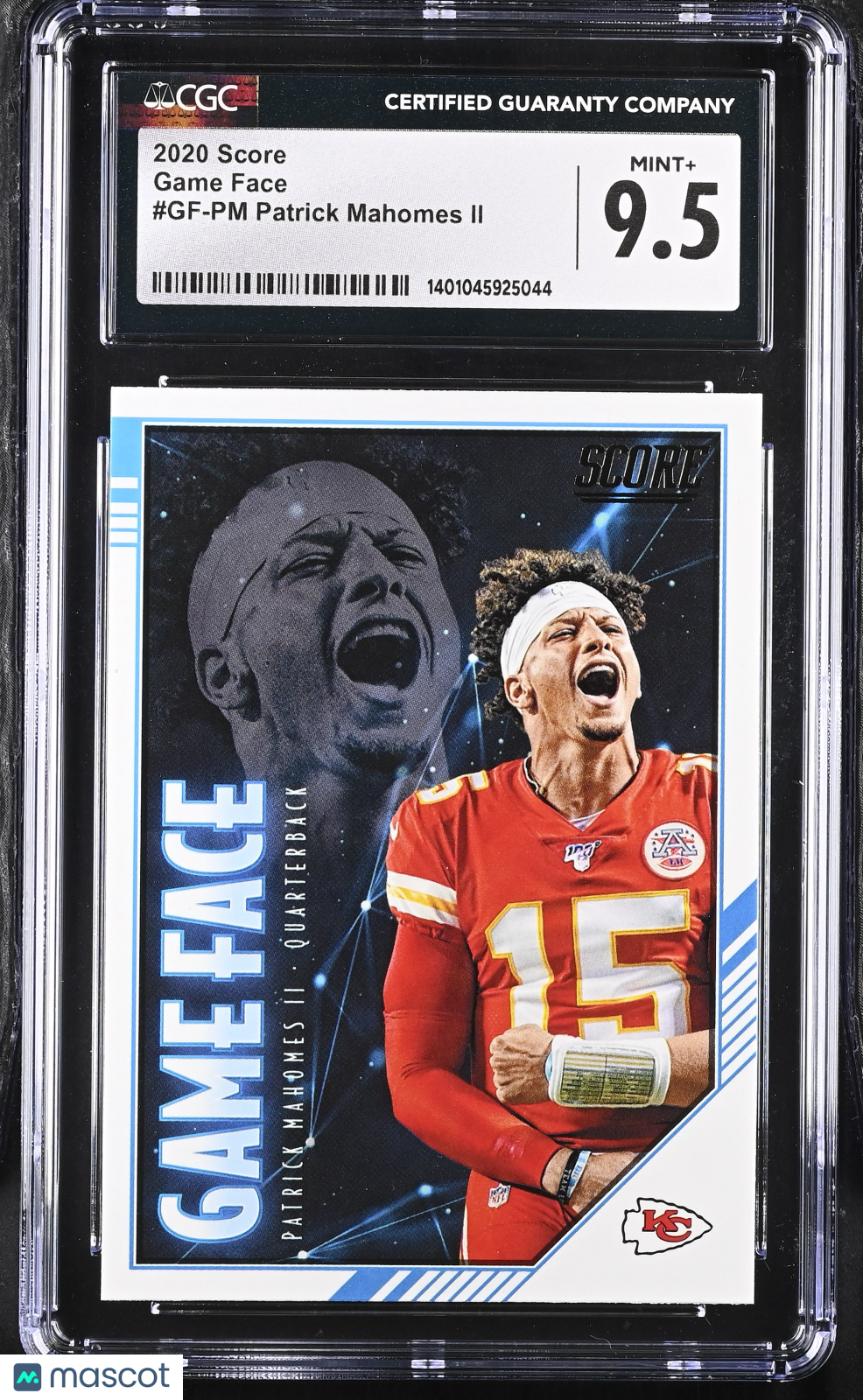 2020 Score Patrick Mahomes II #GF-PM Game Face Football CGC 9.5