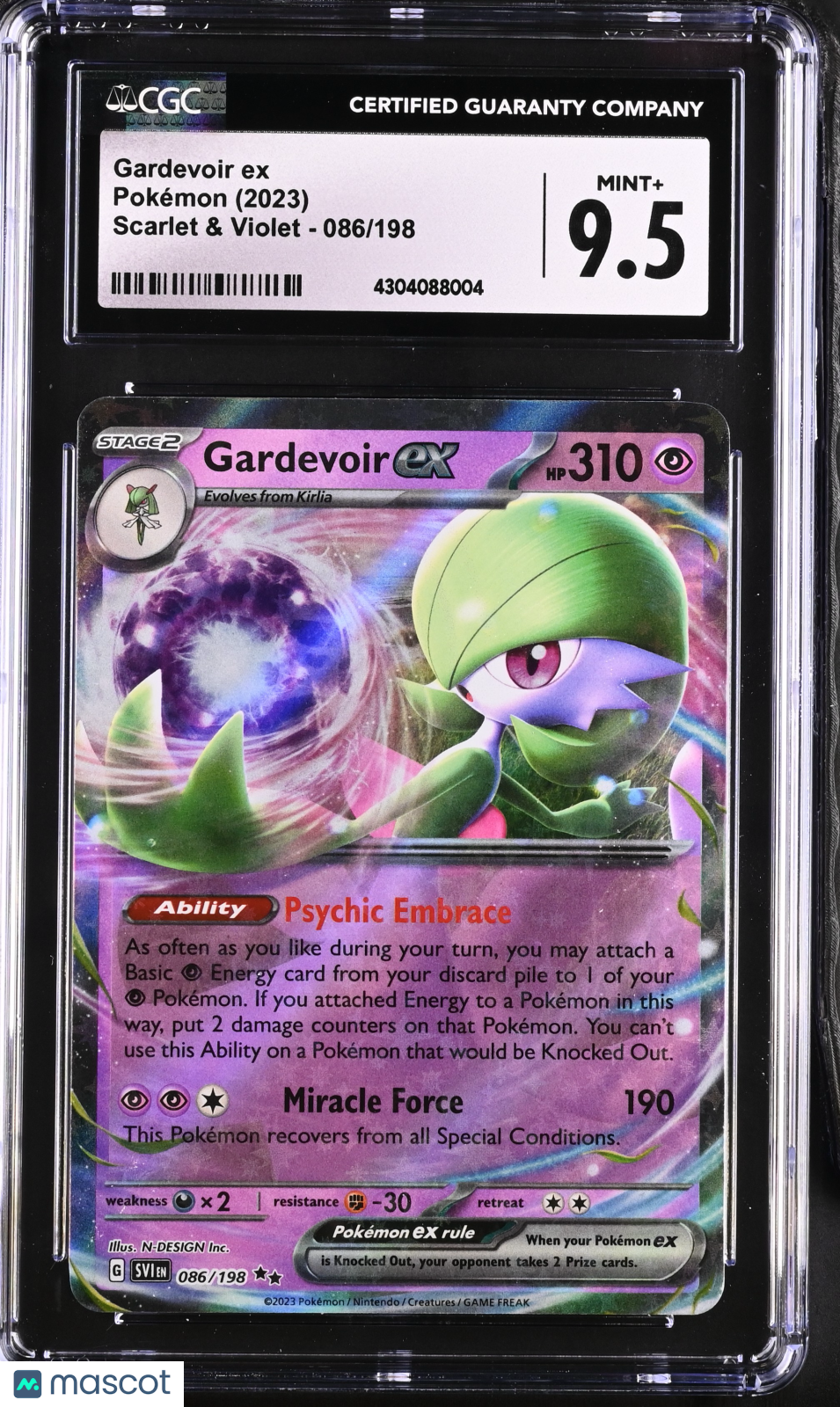 Pokémon Gardevoir ex #086/198 English CGC 9.5 2023 Pokémon Scarlet & Violet