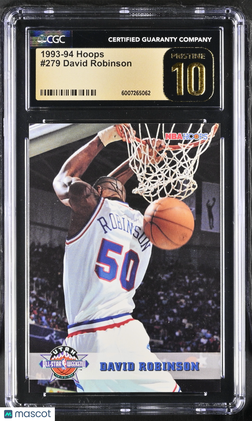 1993-94 Hoops David Robinson #279 Basketball CGC Pristine 10