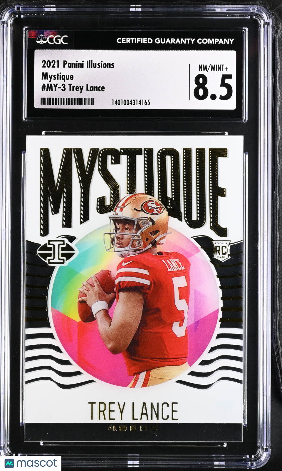 2021 Illusions Trey Lance #MY-3 Mystique Football CGC 8.5