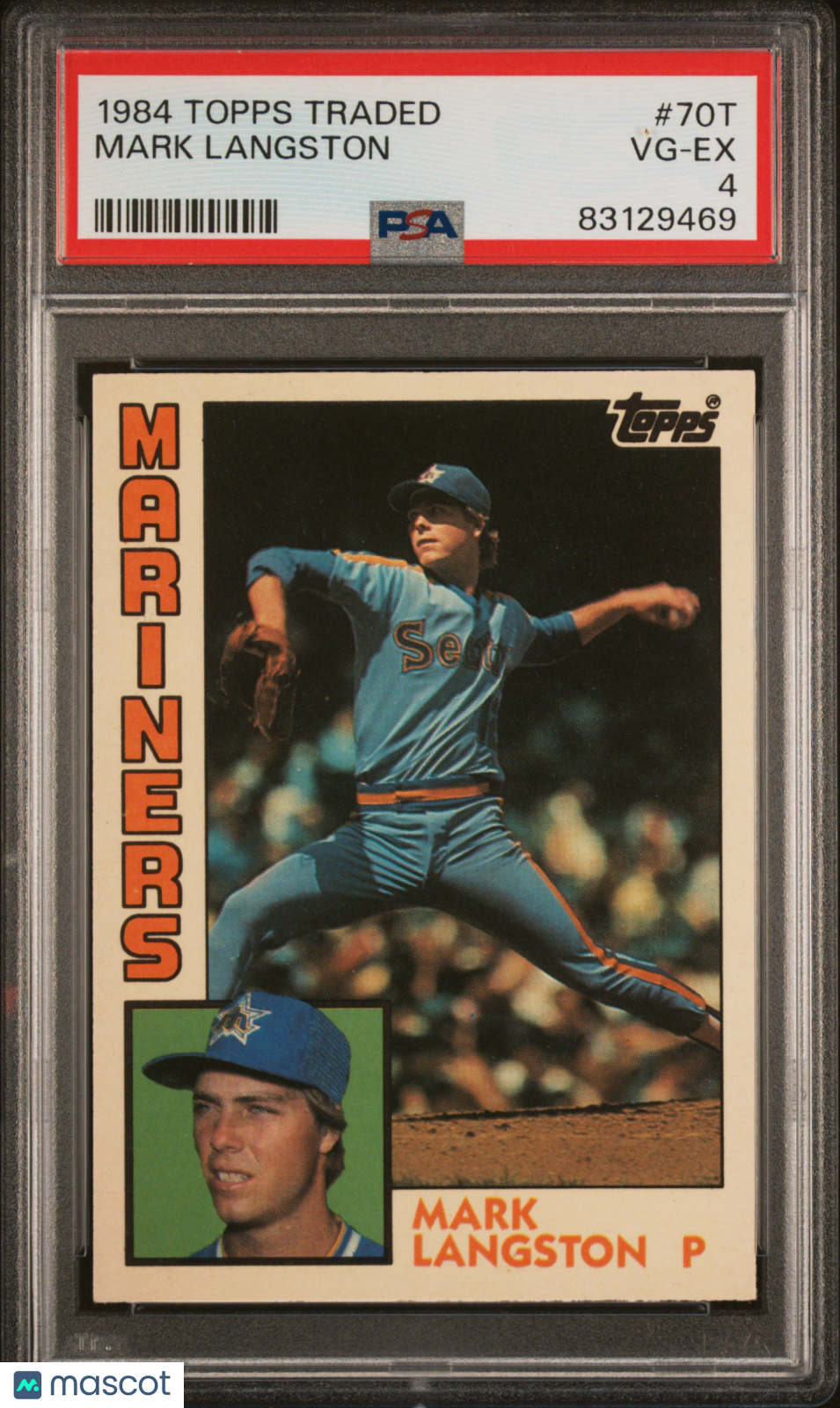 1984 Topps Traded Mark Langston #70T Baseball PSA 4